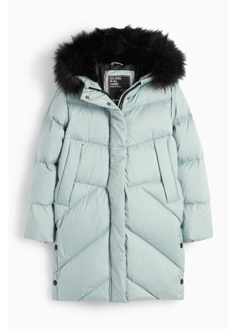 Голубая демисезонная стеганная куртка C&A