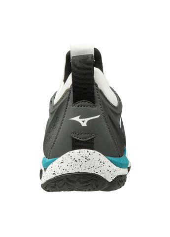 Цветные демисезонные кросcовки wave mirage 3 белый/черный/синий Mizuno