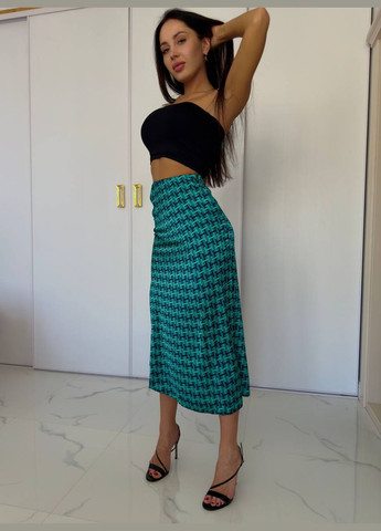 Жіноча темно-бірюза спідниця No Brand (342414880)