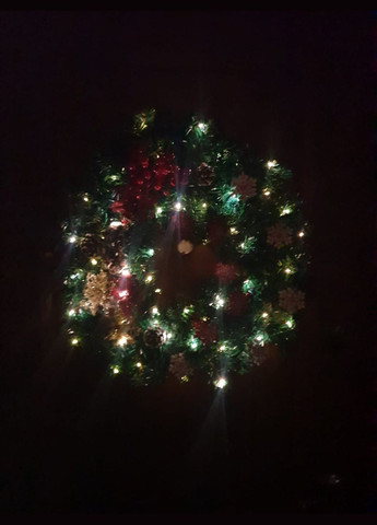 Венчик новогодний декоративный на двери No Brand (314762051)