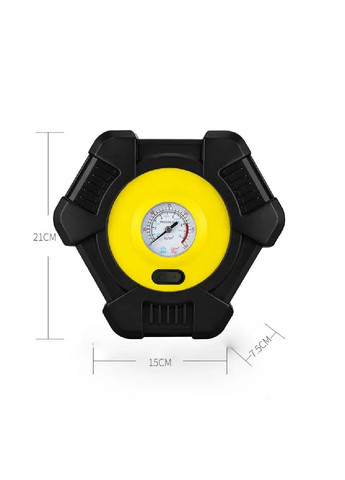 Насос компрессор автоматический электрический для машины автомобиля аналоговый c манометром 21х15х7.5 см (477884-Prob) Unbranded (300625715)