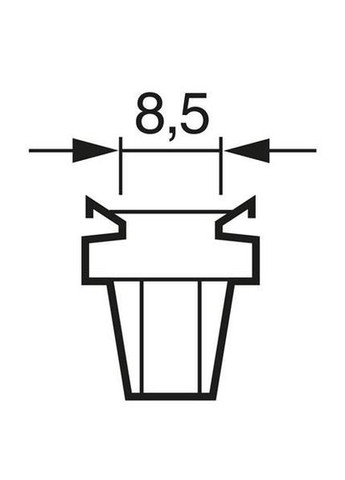 Лампа накаливания 12 V 1,2 W B8,5d PURE LIGHT (пр. ) Bosch (372490500)
