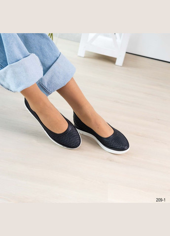 Жіночі балетки Vakko | чорно-білі натуральна шкіра (324019576)