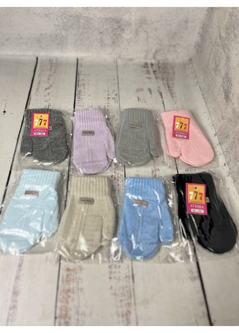 Перчатки шерстяные детские на девочку Светло-серый (1221-6) АТЮША (368719973)