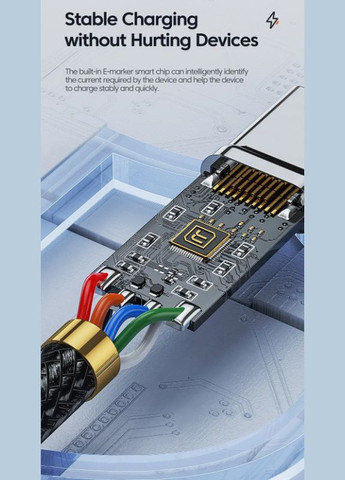 Кабель 100W 20V/5A USB-A to Type-C для швидкої зарядки 3м (TXCT-HY01/360) Black Toocki (305066356)