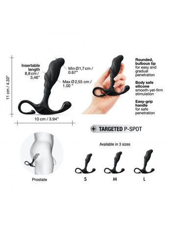 Ергономічний ручний масажер простати Marc Expert P size M - CherryLove Dorcel (282709250)