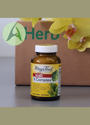 Комплекс витаминов группы B для детей, 30 таблеток. MegaFood (329434118)