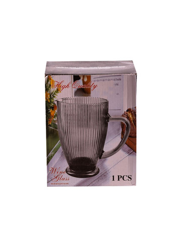 Глечик для напоїв ребристий 1,2 л з товстого скла блакитний HP7118BL TS Kitchen (306849098)