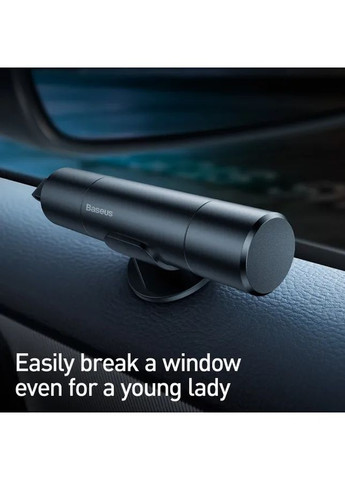 Спасательный молоток Sharp Tool Safety Hammer Dark gray (CRSFH-0G) Baseus (323108023)