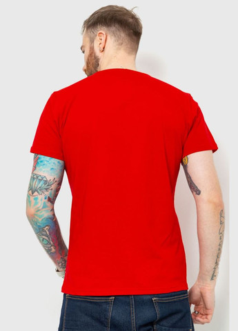 Червона футболка чоловіча, колір червоний, Ager