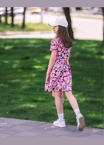 Розовое платье для девочки (подростковое) hc (h001-6258-002) No Brand (290112570)