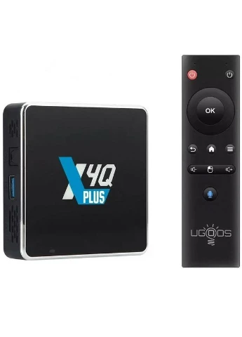 ТВ Медиаплеер X4Q PLUS 4/64Gb/Amlogic S905X4/Android 11/WiFi 2.4G+5G/BT 5.1/Miracast/BT GyroRC Ugoos (397598800)