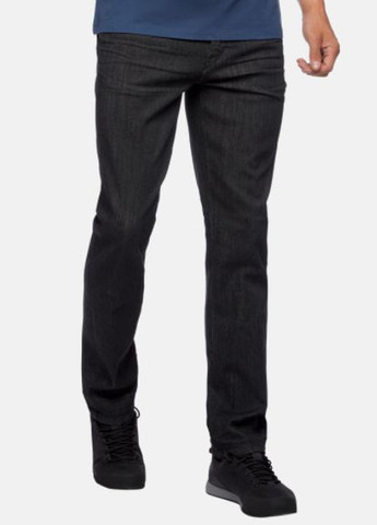 Комбинированные демисезонные джинсы forged denim pants short черный-серый Black Diamond