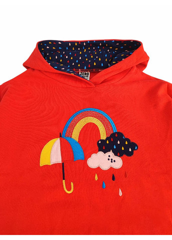 Дитяче худі для дівчинки Червоне (25111270) Green Cotton (369502774)