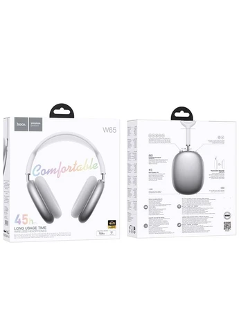 Бездротові накладні навушники W65 Happy BT headphones Silver Hoco (382738137)