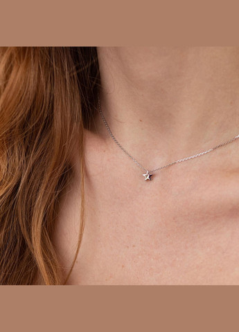 Серебряное колье Звездочка 908-01086 38 Oniks (268830824)