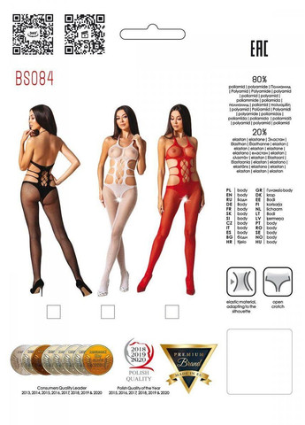 Бодистокинг BS084 white Passion (303891671)