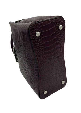 Сумка жіноча шкіряна бордова під крокодил 2505-813 Karya (369163267)