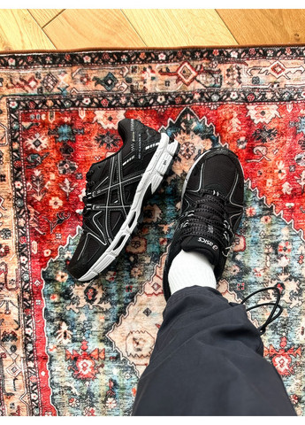 Черные демисезонные кроссовки мужские и женские asics gel-kahana 8 black white gore-tex | асикс гель-кахана 8 черные No Brand