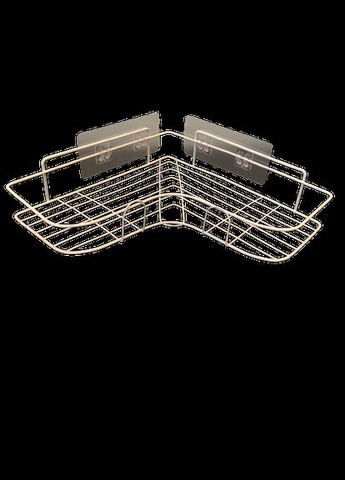 Металева кутова полиця 26 * 26 см настінна біла No Brand (322291111)