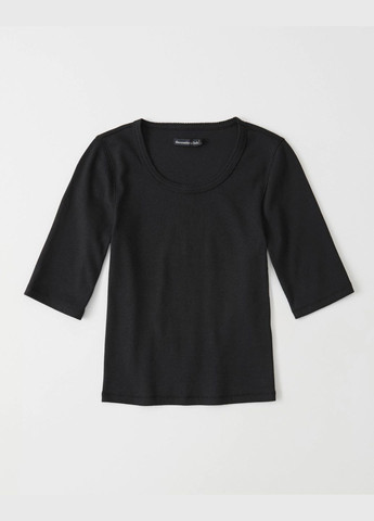 Черная летняя футболка женская - футболка af5887w Abercrombie & Fitch