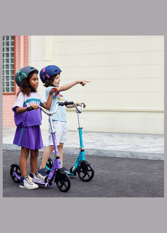 Захисний шолом Розмір M 52-56 см зелений з малюнком навушників LED (AC2111BX) Micro (326805706)