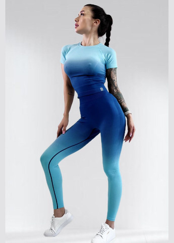 Костюм для фитнеса женский лосины пуш ап и топ LILAFIT (283295294)