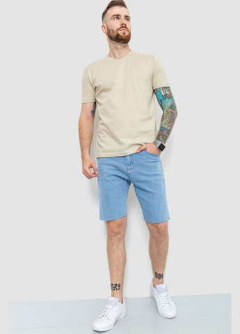 Світло-бежева футболка чоловіча базова, колір червоний, Ager