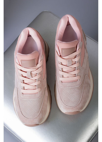Кроссовки женские WKL81-2 натуральная замша розовые 346540 Hoseily розовые (364487173)