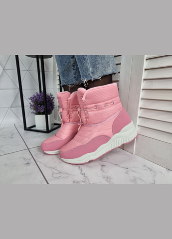 Дутики чоботи зимові на хутрі рожеві (24 см) sp-2851 No Brand (289728536)