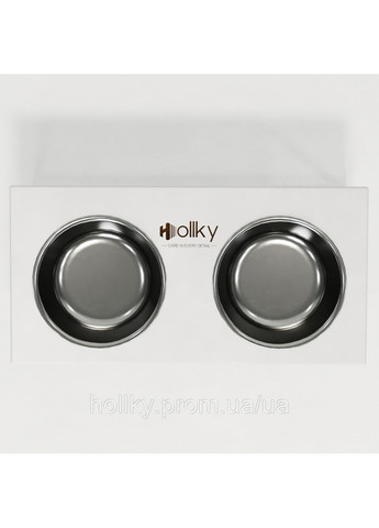 Миски на подставке для больших собак Base XL20 (2×1,8 л) BXL20-522620-WHWH Hollky (365652722)