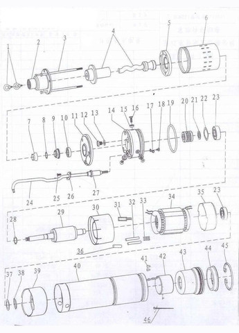 Насос глубинный шнековый 0,75кВТ Н154(76))м Q 30(20) л/х (777213) AQUATICA 064584 (371137145)
