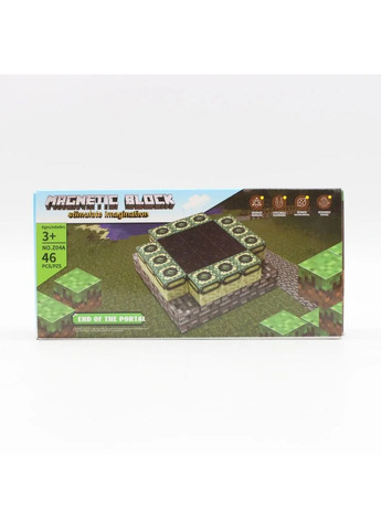 Магнітний конструктор майнкрафт Magnetic Block деталей магнітні кубики конструктори minecraft No Brand 46 (372004530)