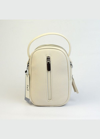 Бежева жіноча маленька вертикальна сумочка крос боді для телефону через плече Alex&Mia (338182399)