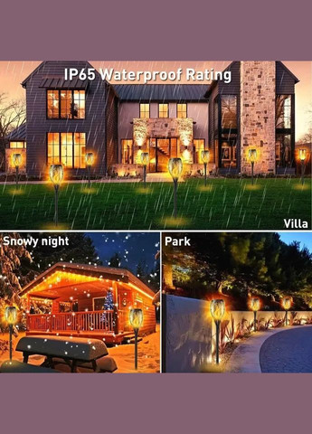 Водонепроницаемый фонарь 52 см с эффектом пламени flame led light sensor activated Solar (334293480)