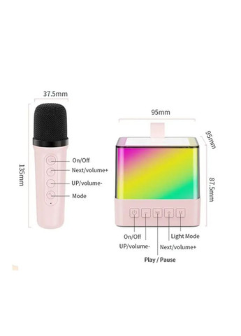 Портативная Bluetooth колонка-караоке с двумя микрофонами Wi-Fi Grant (371357957)