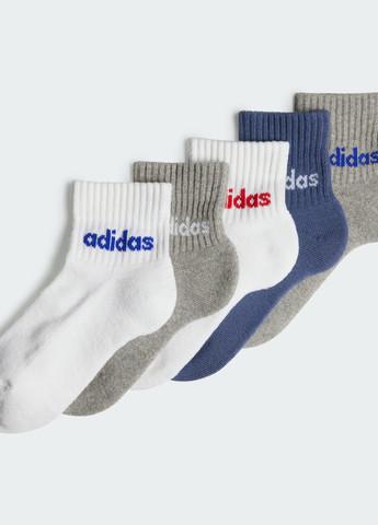 П'ять пар шкарпеток Linear Ankle Socks Kids adidas (292111192)