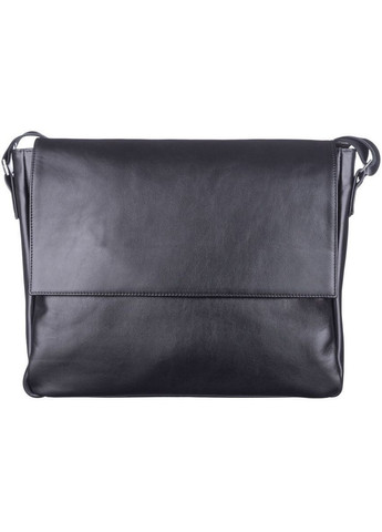 Кожаная сумка кросс боди мужская мессенджер через плечо черная 11039 Shvigel (329196552)