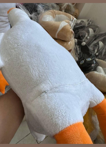 Велика М'яка іграшка плюшева Гусак 160 см, іграшкаподушка, іграшка- антистрес, КІМ (303137199)