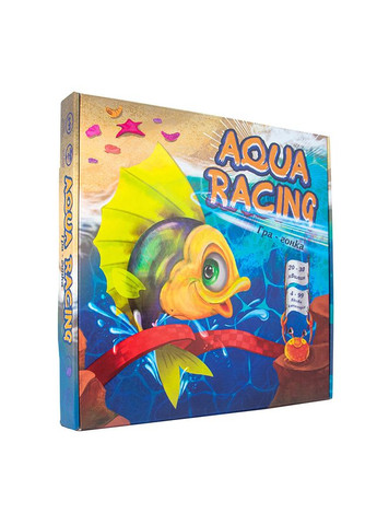 Настольная игра Aqua racing (Аква Рейсинг) на украинском в коробке 27,7х18,3х5,8 см Strateg (294909457)