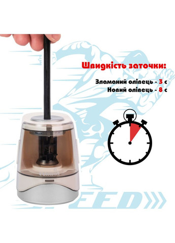 Электрическая точилка для карандашей 8031 USB, белая Tenwin (327041827)