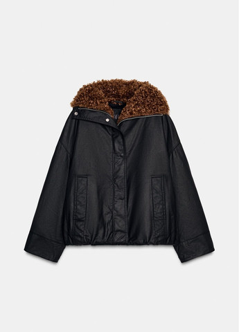 Черная демисезонная куртка Zara