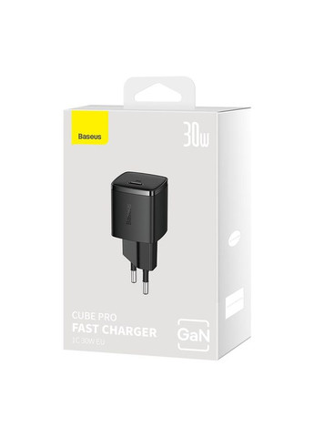 Мережевий зарядний пристрій Fast Charger 1C 30W EU Black (CCXF000301) Baseus Cube Pro (372682734)