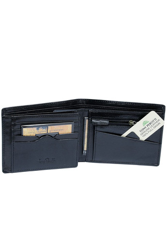 Маленький мужской портмоне из натуральной кожи Italico 1656 nero Tony Perotti (303829886)