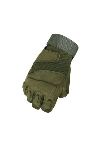 Безпалі рукавиці E302 Green без пальців армійські тактичні 1 шт. Lesko (335365917)