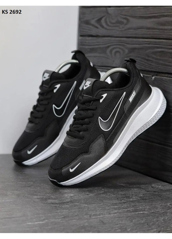 Черные летние кроссовки nike black найк No Brand