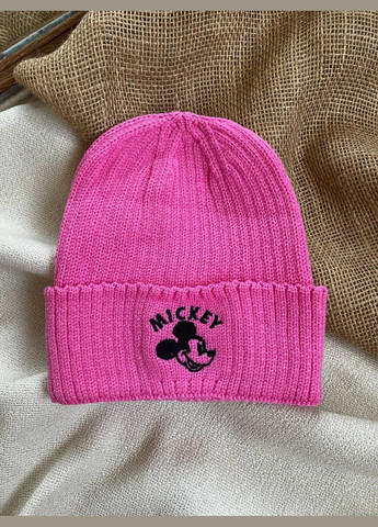 Дитяча рожева шапка для дівчинки Мікі на 2-4роки Talvi Мікк (307496676)