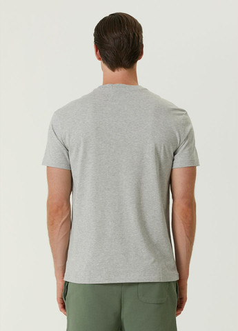 Серая футболка из хлопка slim fit Polo Ralph Lauren