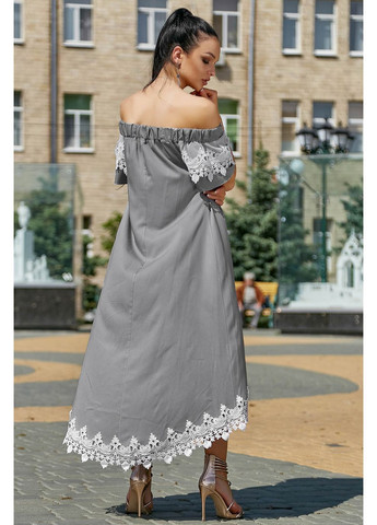 Серое платье 968.3534 Seventeen
