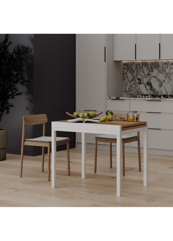 Стол-трансформер Armstrong 680x750x890 Дуб Эвок/Белый (TB08100000110) Art In Head (337309235)